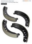 Drum Brake Shoe-premium Shoes Centric 111.03150. Fixed Price $23.90.