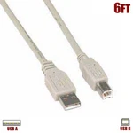 6FT Usb Type Male To Data Cable Scanner Printer Computer Pc Mac Ivory. Fixed Price $12.04.