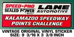 Lane Automotive Kalamazoo Speedway - Vintage Original Vinyl Decal Sticker. Fixed Price $10.26.
