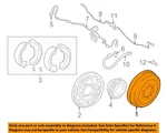Toyota Oem 03-06 Tundra Rear Suspension Brake Components-drum 4243134021. Fixed Price $200.83.