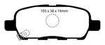 Ebc Greenstuff Rear Brake Pads. Fixed Price $108.04.