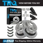 Trq Front & Rear Ceramic Brakes Pads Rotors Parking Shoe Kit For Dodge Truck. Fixed Price $359.95.