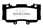 Ebc Brakes DP43042R Yellowstuff Street And Track Pads Fits 15-23 Mustang. Fixed Price $173.07.