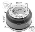 Aftermarket Brake Drum 3576X (304-13246). Fixed Price $211.00.