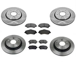 Fits For 14-16 Town & Country Front Rear Brake 302MM Rotors Ceramic Pads. Fixed Price $258.00.