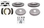 Brake Kit Ceramic Pad Shoe Drum Rotor Fits Nissan Sentra 2002-2006 Front & Rear. Fixed Price $172.95.