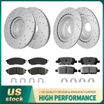 Front & Rear Drilled Brake Rotors+ceramic Pads For Nissan 370Z Infiniti G37 G35. Fixed Price $183.86.