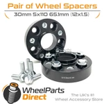 Bolt-on Wheel Spacers (2) 5X110 65.1 30MM For Chevrolet Hhr 06-11. Fixed Price $80.55.