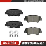 Rear Ceramic Disc Brake Pads W/ Hardware For Sonata Veloster Optima Soul Ev. Fixed Price $25.42.
