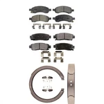 Front Brake Pads Rear Parking Shoes Kit For Gmc Envoy 2006-2009 OEQ0 Semi-metall. Fixed Price $93.19.