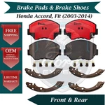 Brembo Oem Front Pads & Rear Shoes For 2003-2007 Honda Accord Fit 10 Yr Warranty. Fixed Price $139.98.
