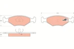 Trw GDB958 Brake Pad Set, Disc For Fiat, Innocenti. Fixed Price $33.50.
