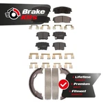 Front Rear Semi-metallic Brake Pads Parking Shoe Kit For 2006-2023 Dodge Charger. Fixed Price $81.88.