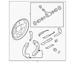 Genuine Nissan Drum Brake Assembly 44000-3VA5B. Fixed Price $136.90.