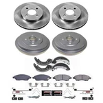 Disc Brake Pad And Rotor / Drum Shoe Kit Power Stop KOE15495DK. Fixed Price $421.99.