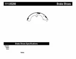 Drum Brake Shoe-premium Shoes Centric 111.05290. Fixed Price $42.16.