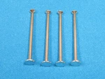 65 66 67 Shelby Rear Shoe Hold Down Spring Pins 10 X 2-1/2". Fixed Price $8.00.