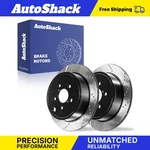 Rear Drilled Slotted Brake Rotors For Subaru, Outback 2010-2014, Awd H4 2.5L. Fixed Price $58.00.