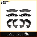 Ford E-250 Econoline Front Rear Disc Brake Pad Set Drum Shoe Magma. Fixed Price $151.99.