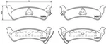Brembo 37 012 Brake Pad Set, Disc For Jeep. Fixed Price $61.56.