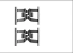 Genuine Hella Pagid Disc Brake Hardware Kit 355206181. Fixed Price $9.69.
