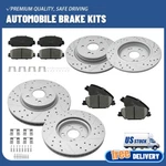 Front Rear Drilled Disc Brake Rotors Ceramic Pads For 2017-2023 Honda Cr-v. Fixed Price $167.14.