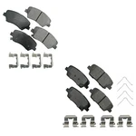 Akebono Proact Front Rear Ceramic Disc Brake Pad Kit For Santa Fe Sport Sorento. Fixed Price $140.95.