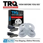 Trq Front & Rear Performance Drilled Slotted Rotor Ceramic Brake Pad Kit. Fixed Price $327.95.