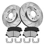 Anpulsero Fiwriluvx Front Brakes Pads And Drilled Slotted Rotors Kit. Fixed Price $158.97.