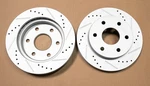 Eccpp Vented Front Disc Brake Rotor Set Drilled & Slotted 803278, 12 In. 6 Lugs. Fixed Price $65.15.