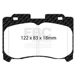 Ebc Disc Brake Pad Set - Front Yellowstuff Our Flagship Range Fmsi D629 93 Thru. Fixed Price $223.27.
