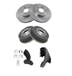 Front Brake Rotor & Posi Metallic Pad Rear Drum Shoe Kit For Chevy. Fixed Price $387.27.