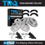 Trq Front & Rear Ceramic Brakes Pad Coated Rotor Parking Shoe Kit For Dodge. Fixed Price $359.95.