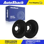 Rear Drilled Slotted Brake Rotors Pair For Hyundai, Tucson 2005-2015. Fixed Price $58.00.