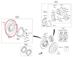 Genuine New Rh Rear Brake Back Plate Hyundai Genesis 2013-2015 #b. Fixed Price $150.17.