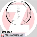 Rear Axle Zimmermann 10990.106.0 Brake Shoe Set, Parking For Bmw. Fixed Price $51.95.