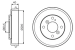 Bosch 986 477 240 Brake Drum Ford, Australia. Fixed Price $67.12.