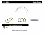 Rr Parking Brake Shoes Centric Parts 111.10510. Fixed Price $50.84.