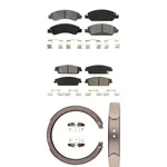 Front Brake Pads Rear Parking Shoes Kit For Chevrolet Suburban 1500 Avalanche 20. Fixed Price $91.32.