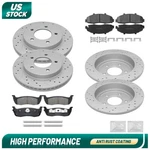 Front + Rear Rotors Ceramic Brakes Pads Ford F-150 4WD 2000 2001 2002 2003. Fixed Price $187.79.