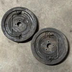 Porsche 356 Backing Plate Set Drum Brakes Front L&r Complete. Fixed Price $295.00.
