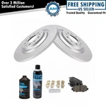 Rear Ceramic Brake Pad & Coated Rotor Kit W/chemicals For Jeep Cherokee. Fixed Price $96.48.