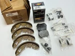 Parking Brake Shoe Kit, Premium Centric 111.08690 W/ Backplate, Spring, Retainer. Fixed Price $61.74.