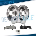 Front Disc Rotors + Brake Calipers & Pads For Gmc K1500 K2500 Tahoe Yukon. Fixed Price $215.87.