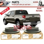 Set Genuine Toyota Tundra Oem 42431-0C011 Rear Disc Brake Rotors. Fixed Price $264.99.