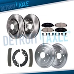 Front Rotors Pads Rear Drum Shoes For 2006 2007 2008 2009 2010 2011 Honda Civic. Fixed Price $122.33.