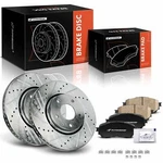 A-premium Drilled Brake Rotors + Ceramic Pads Front For Mazda 6 2019-2021. Fixed Price $116.99.