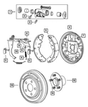 Genuine Mopar Brake Shoe Return Spring Kit 5191307AB. Fixed Price $25.27.