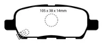 Ebc Brakes DP61955 Disc Pad Set Rear Greenstuff Street Sport Fmsi D1288 20. Fixed Price $106.13.