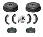 Rear Brake Drums Shoes Spring Kit Wheel Cylinder 1995-03 Ford Windstar. Fixed Price $219.00.